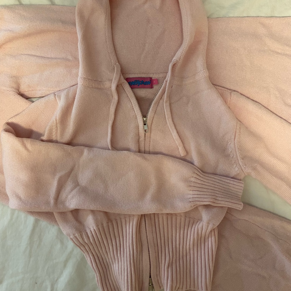 Desiree knitted low rise fold over pants and top